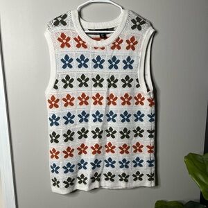 Art of Rhetoric floral knit vest size XL